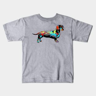 Dachshund in graffiti Kids T-Shirt